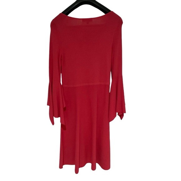 BANANA REPUBLIC - Women’s - Knit Aline Handkerchief 3/4 Sleeve Dress -Pink Small - Picture 4 of 5